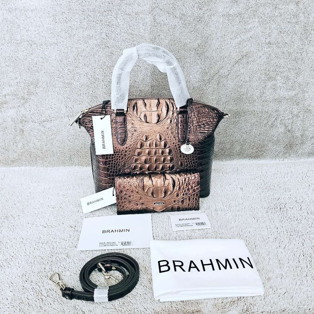 NWT Brahmin GANACHE OMBRE Medium Duxbury/Veronica Wallet
